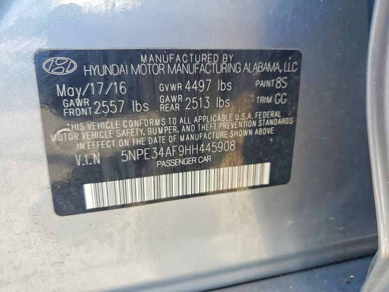 Продажа на аукционе авто 2017 Hyundai Sonata, vin: 5NPE34AF9HH445908, номер лота: 60869196
