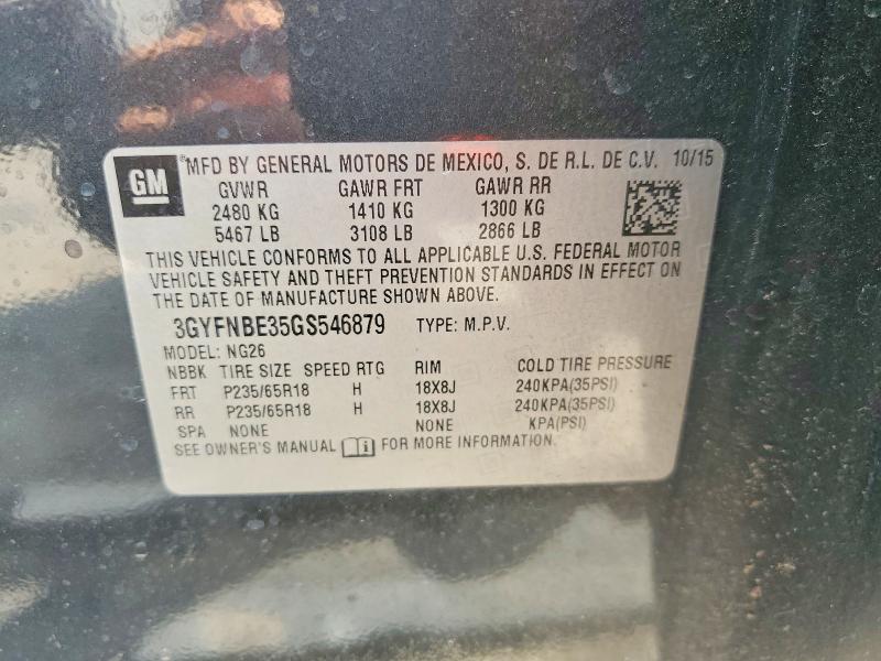 Продажа на аукционе авто 2016 Cadillac Srx, vin: 3GYFNBE35GS546879, номер лота: 59727636