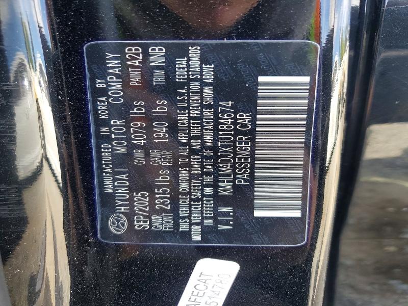 Продаж на аукціоні авто 2026 Hyundai Elantra Hybrid, vin: KMHLM4DJXTU184674, номер лоту: 63008446