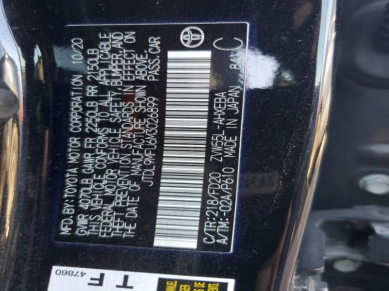 Продажа на аукционе авто 2021 Toyota Prius, vin: JTDL9MFU6M3026899, номер лота: 59159916