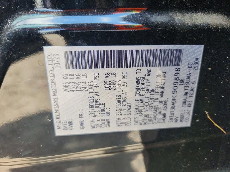 Продаж на аукціоні авто 2023 Nissan Rogue, vin: 5N1BT3BA0PC909898, номер лоту: 59603986