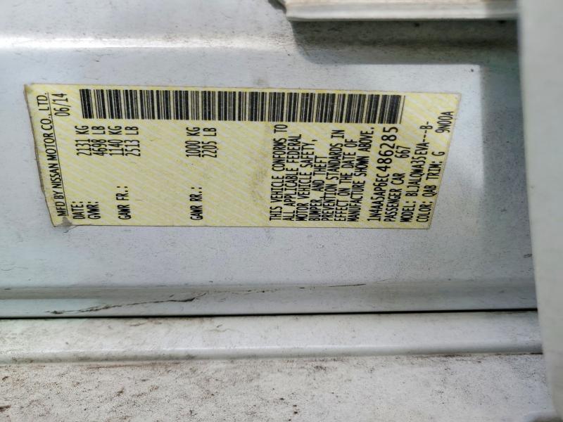 Продаж на аукціоні авто 2014 Nissan Maxima, vin: 1N4AA5AP6EC486285, номер лоту: 61615186