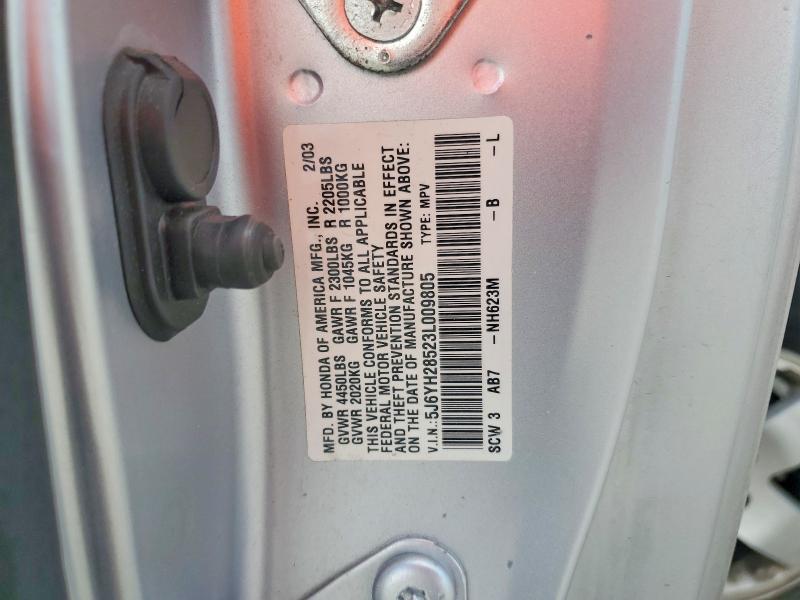 61697236 :رقم المزاد ، 5J6YH28523L009805 vin ، 2003 Honda Element مزاد بيع