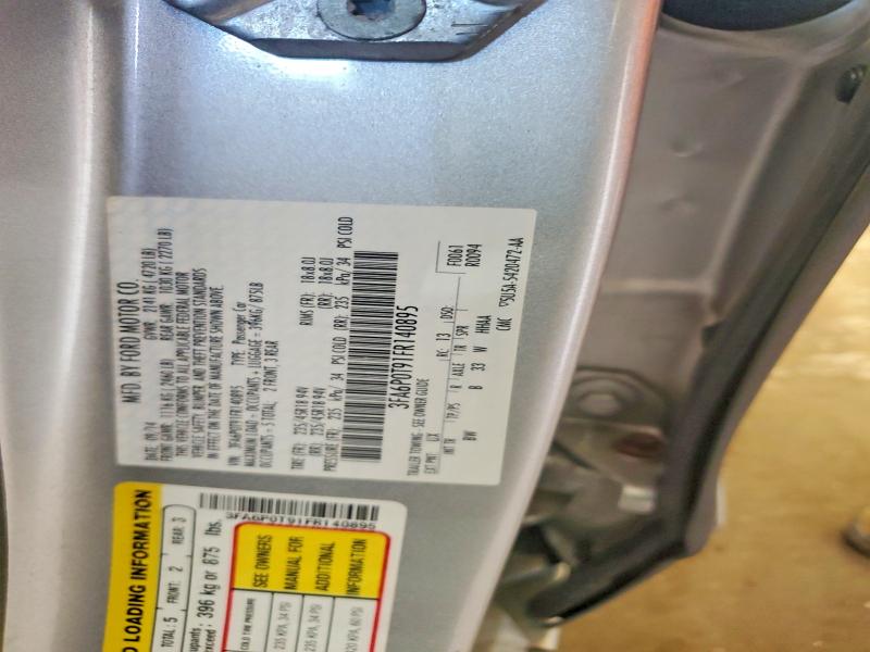 Продаж на аукціоні авто 2015 Ford Fusion, vin: 3FA6P0T91FR140895, номер лоту: 60990236