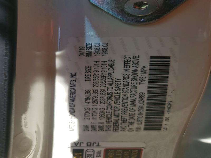 Aukcja sprzedaży 2019 Acura Rdx, vin: 5J8TC1H59KL024889, numer aukcji: 60222246
