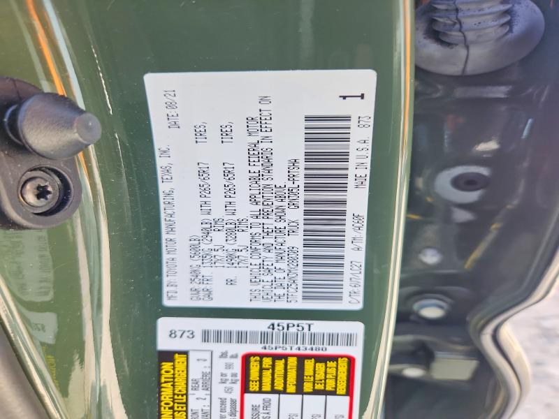 Продаж на аукціоні авто 2021 Toyota Tacoma, vin: 5TFCZ5AN3MX280309, номер лоту: 59076756