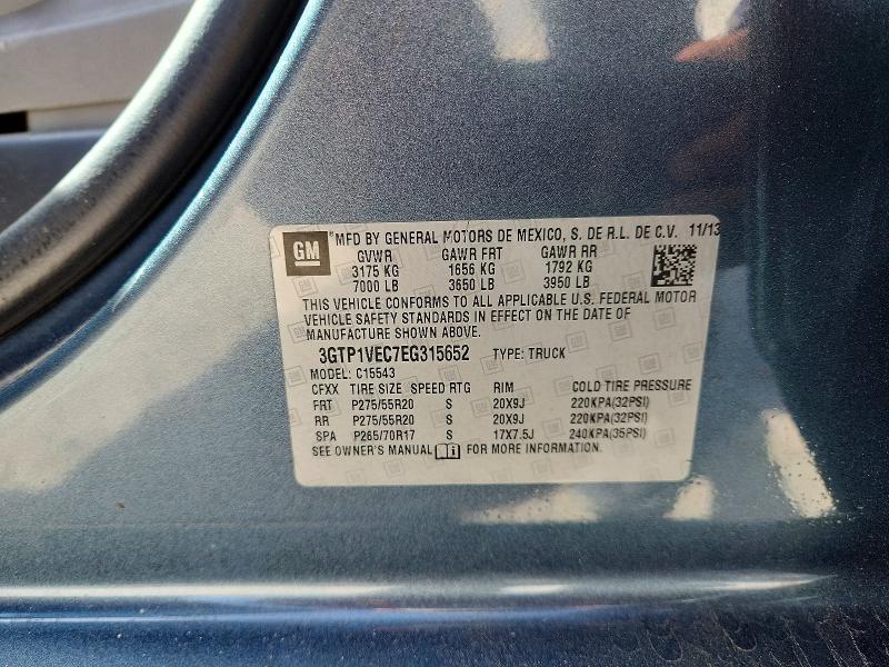 Продаж на аукціоні авто 2014 Gmc Sierra, vin: 3GTP1VEC7EG315652, номер лоту: 63331216