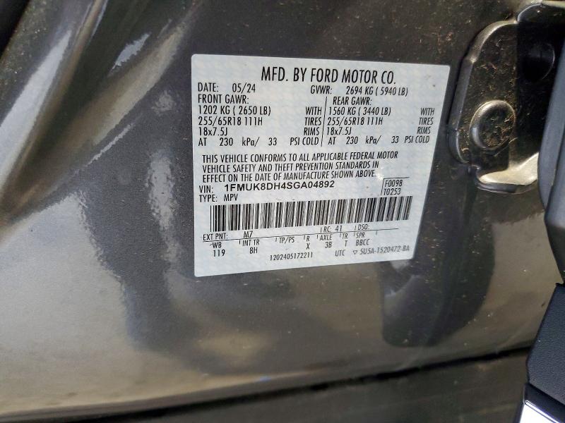 Продаж на аукціоні авто 2025 Ford Explorer, vin: 1FMUK8DH4SGA04892, номер лоту: 63683656