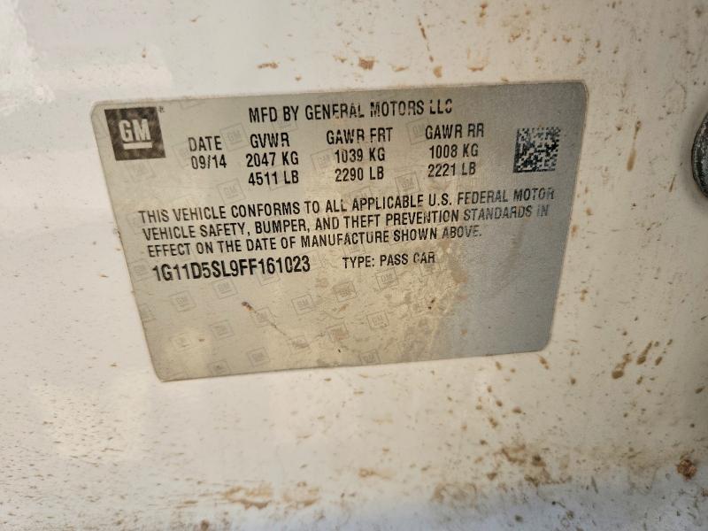 61305546 :رقم المزاد ، 1G11D5SL9FF161023 vin ، 2015 Chevrolet Malibu مزاد بيع