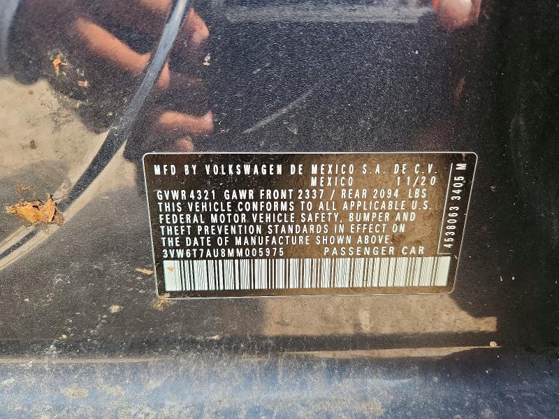 Продаж на аукціоні авто 2021 Volkswagen Gti, vin: 3VW6T7AU8MM005975, номер лоту: 60746946