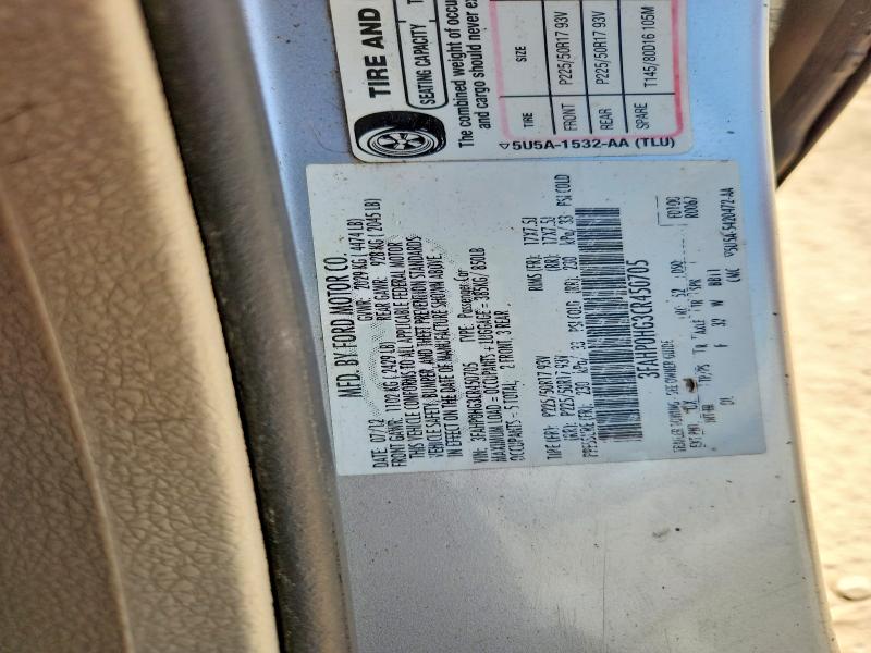 Продаж на аукціоні авто 2012 Ford Fusion, vin: 3FAHP0HG3CR450705, номер лоту: 61821776