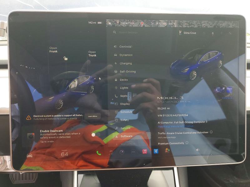Продажа на аукционе авто 2020 Tesla Model 3, vin: 5YJ3E1EA4LF599254, номер лота: 58818606