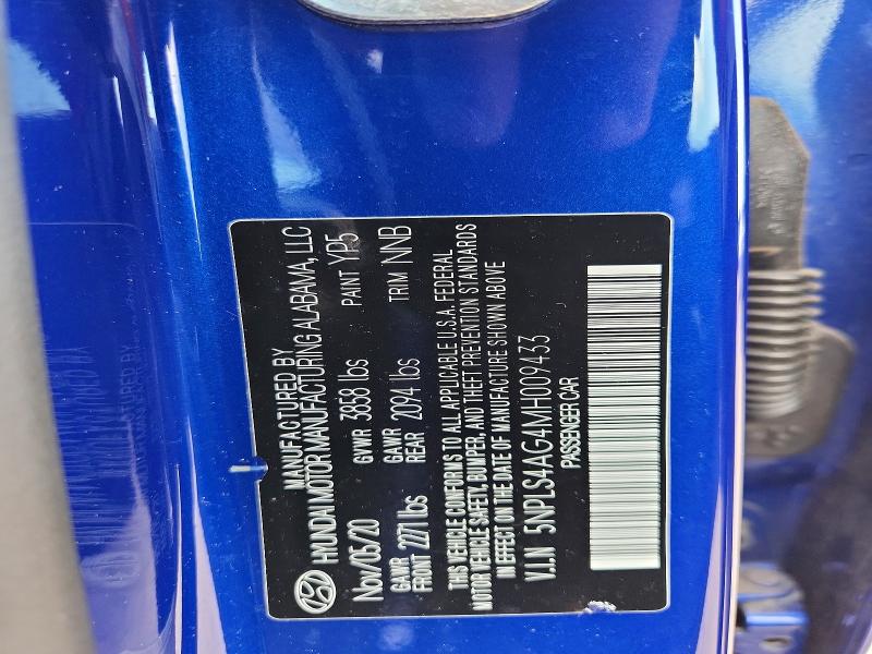 Aukcja sprzedaży 2021 Hyundai Elantra, vin: 5NPLS4AG4MH009433, numer aukcji: 62688986