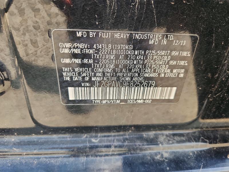 2014 Subaru Xv Crosstrek მანქანა იყიდება აუქციონზე, vin: JF2GPAVC9E8252679, აუქციონის ნომერი: 58325856