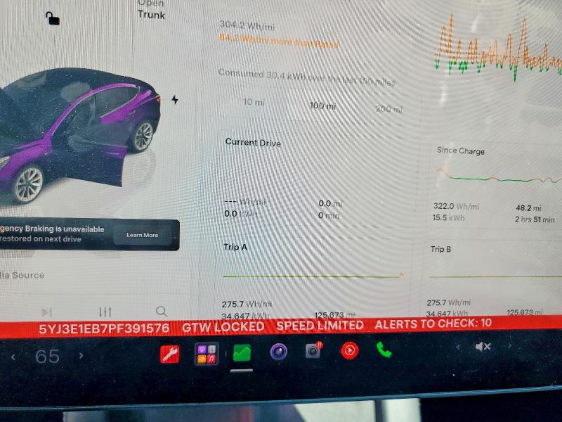 Aukcja sprzedaży 2023 Tesla Model 3, vin: 5YJ3E1EB7PF391576, numer aukcji: 62425906