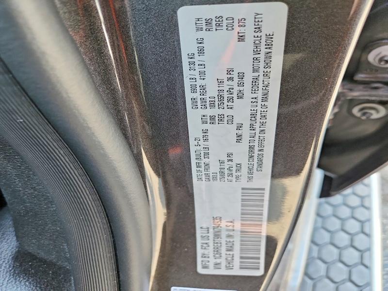 60938476 :رقم المزاد ، 1C6RREBT9MN794935 vin ، 2021 Ram 1500 مزاد بيع