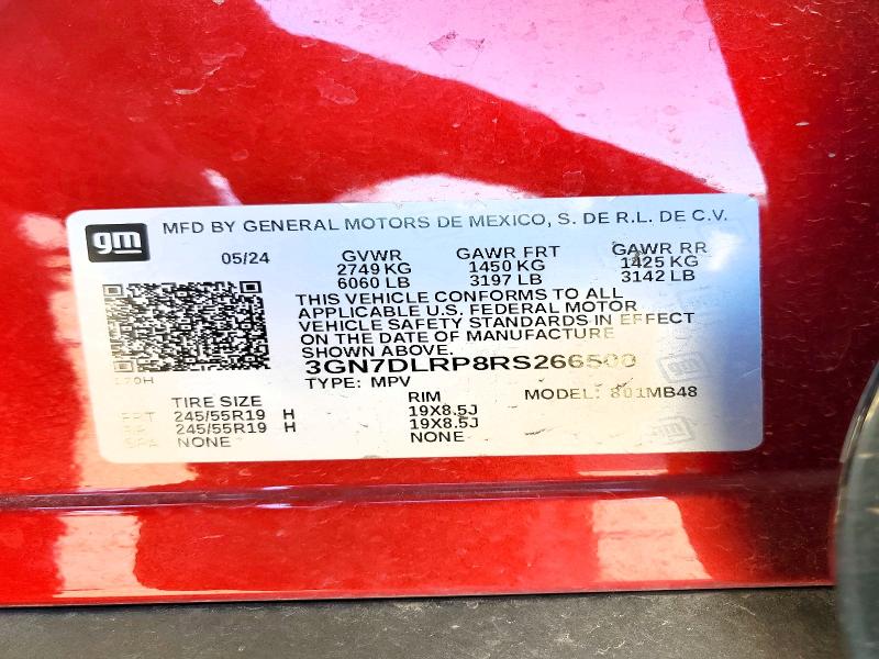 61786956 :رقم المزاد ، 3GN7DLRP8RS266500 vin ، 2024 Chevrolet Equinox مزاد بيع