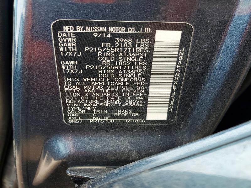 Aukcja sprzedaży 2014 Nissan Juke, vin: JN8AF5MRXET453884, numer aukcji: 60770366