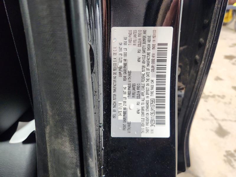 Продаж на аукціоні авто 2018 Mazda 3, vin: 3MZBN1V39JM197569, номер лоту: 62662506