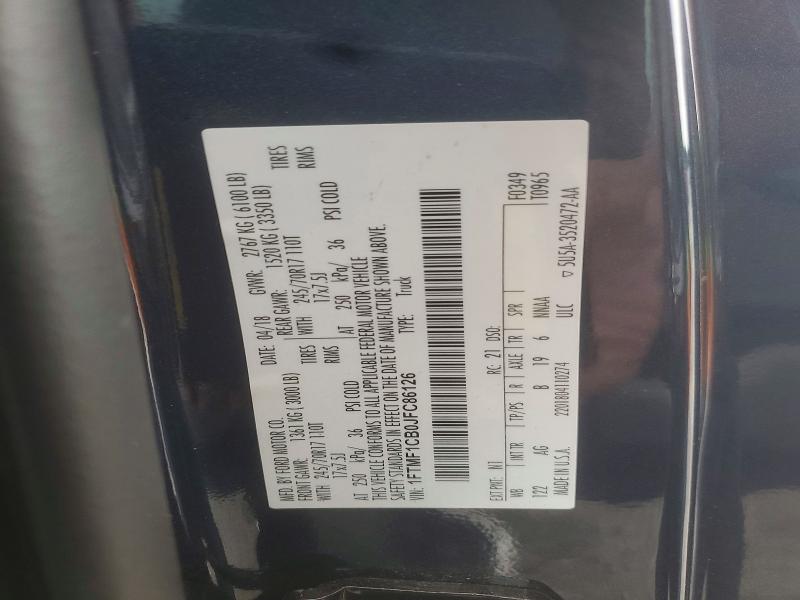 Aukcja sprzedaży 2018 Ford F150, vin: 1FTMF1CB0JFC86126, numer aukcji: 61403706