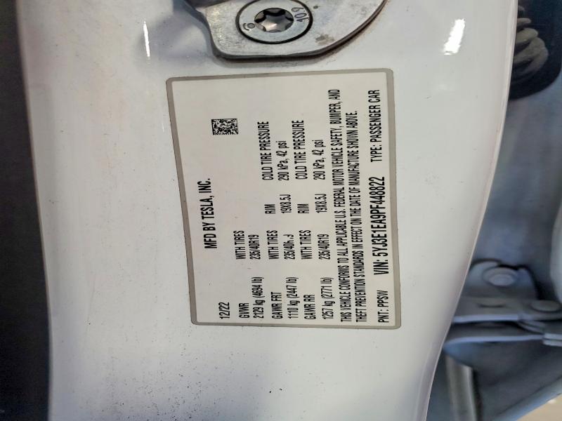 59342206 :رقم المزاد ، 5YJ3E1EA9PF448822 vin ، 2023 Tesla Model 3 مزاد بيع