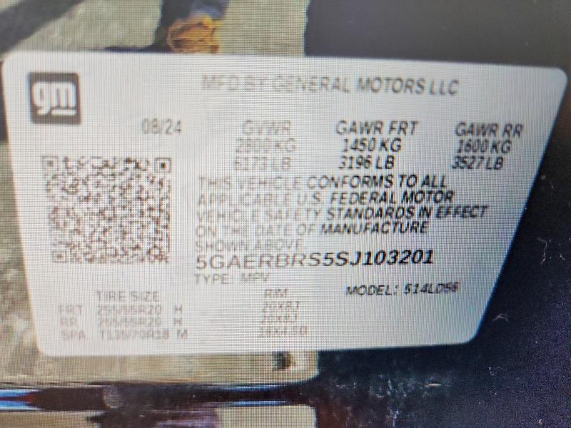 2025 Buick Enclave მანქანა იყიდება აუქციონზე, vin: 5GAERBRS5SJ103201, აუქციონის ნომერი: 62047136