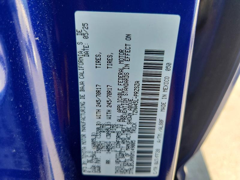 Продажа на аукционе авто 2025 Toyota Tacoma, vin: 3TMLB5JN9SM149005, номер лота: 60773946