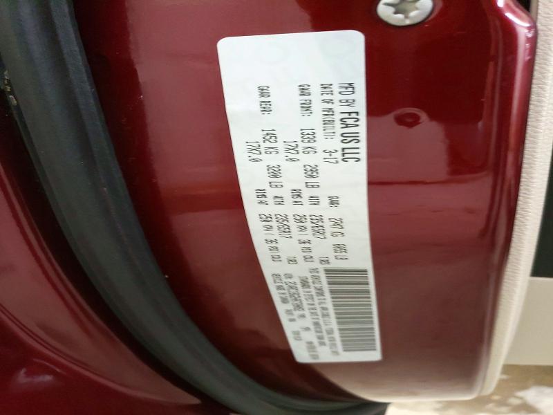 59283196 :رقم المزاد ، 2C4RC1BG2HR720092 vin ، 2017 Chrysler Pacifica مزاد بيع