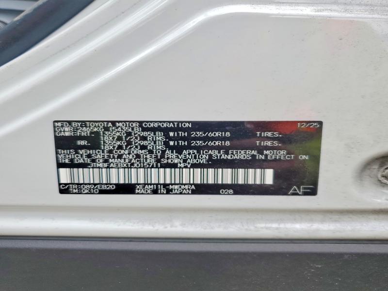 Auction sale of the 2026 Toyota Bz, vin: JTMBFAEBXTJ015711, lot number: 63554296