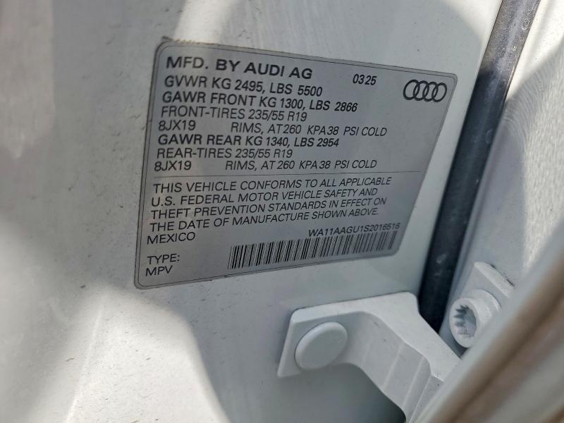 Продаж на аукціоні авто 2025 Audi Q5, vin: WA11AAGU1S2016516, номер лоту: 62091556