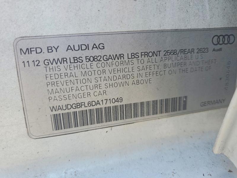 Aukcja sprzedaży 2013 Audi S4, vin: WAUDGBFL6DA171049, numer aukcji: 59619996