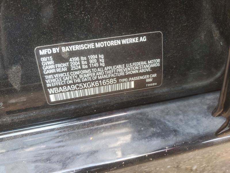 Продажа на аукционе авто 2016 Bmw 320, vin: WBA8A9C5XGK616585, номер лота: 58237516