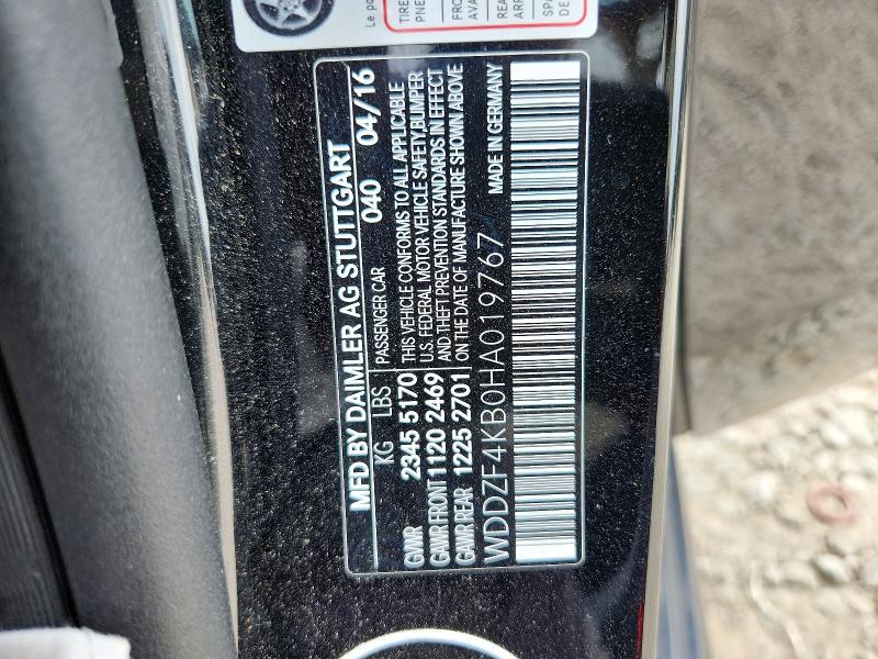 Продаж на аукціоні авто 2017 Mercedes-benz E, vin: WDDZF4KB0HA019767, номер лоту: 59168716
