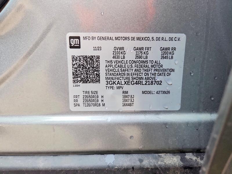 60180116 :رقم المزاد ، 3GKALXEG4RL218702 vin ، 2024 Gmc Terrain مزاد بيع
