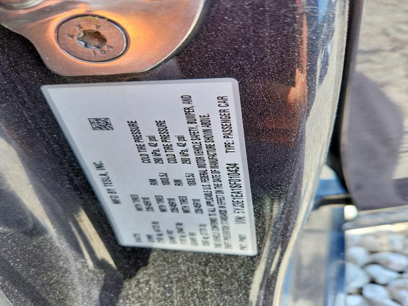 61541686 :رقم المزاد ، 5YJ3E1EA1SF010434 vin ، 2025 Tesla Model 3 مزاد بيع