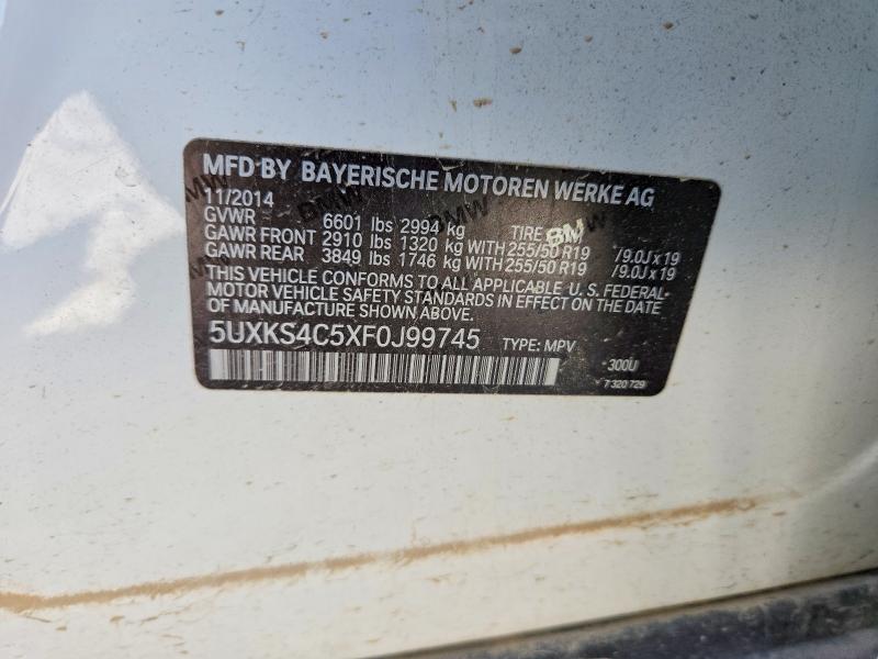 Aukcja sprzedaży 2015 Bmw X5, vin: 5UXKS4C5XF0J99745, numer aukcji: 60576146
