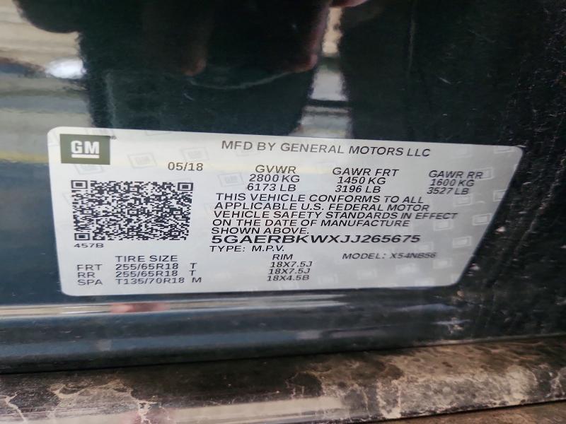 Продажа на аукционе авто 2018 Buick Enclave, vin: 5GAERBKWXJJ265675, номер лота: 85608025