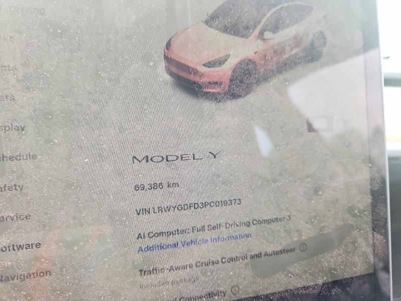 Продажа на аукционе авто 2023 Tesla Model Y, vin: LRWYGDFD3PC019373, номер лота: 60774396