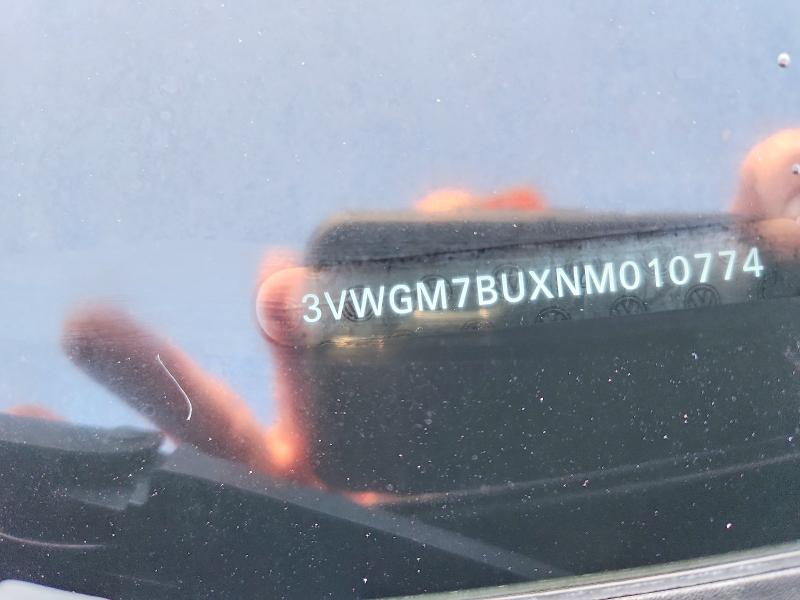 Aukcja sprzedaży 2022 Volkswagen Jetta, vin: 3VWGM7BUXNM010774, numer aukcji: 62718856