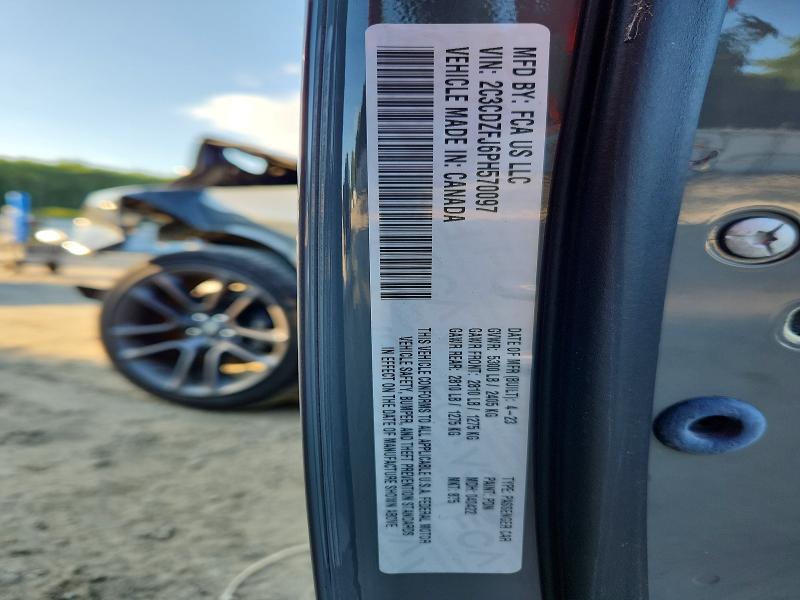2023 Dodge Challenger მანქანა იყიდება აუქციონზე, vin: 2C3CDZFJ6PH570097, აუქციონის ნომერი: 63383426