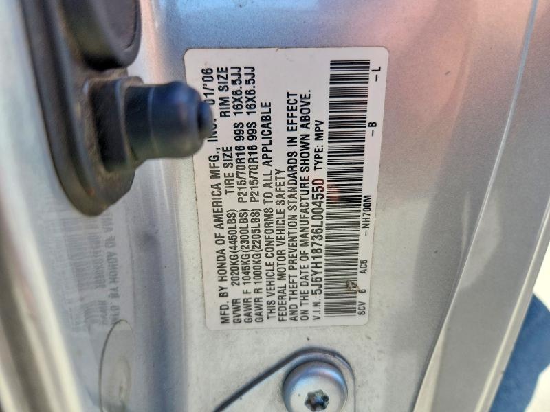 Aukcja sprzedaży 2006 Honda Element, vin: 5J6YH18736L004550, numer aukcji: 60519556