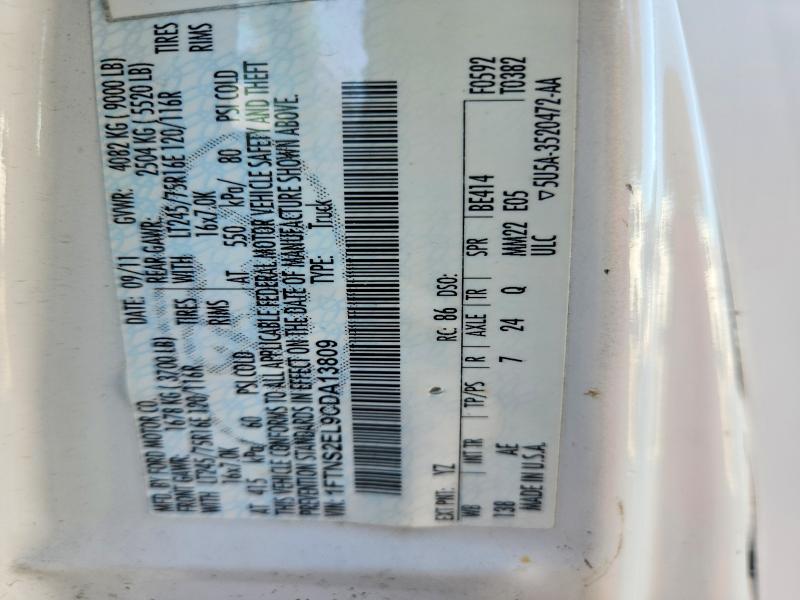 Aukcja sprzedaży 2012 Ford Econoline, vin: 1FTNS2EL9CDA13809, numer aukcji: 62853436