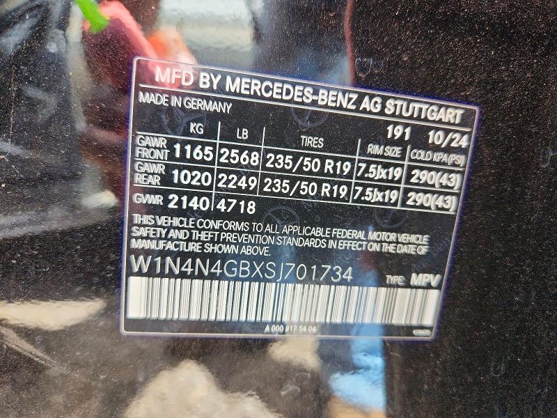 Aukcja sprzedaży 2025 Mercedes-benz Gla, vin: W1N4N4GBXSJ701734, numer aukcji: 60175246