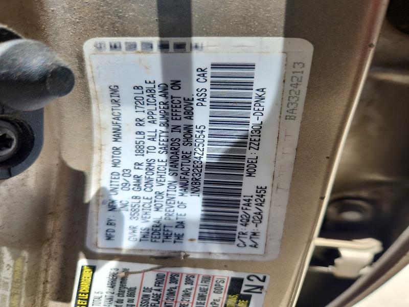 Продаж на аукціоні авто 2004 Toyota Corolla, vin: 1NXBR32E34Z250545, номер лоту: 59643576