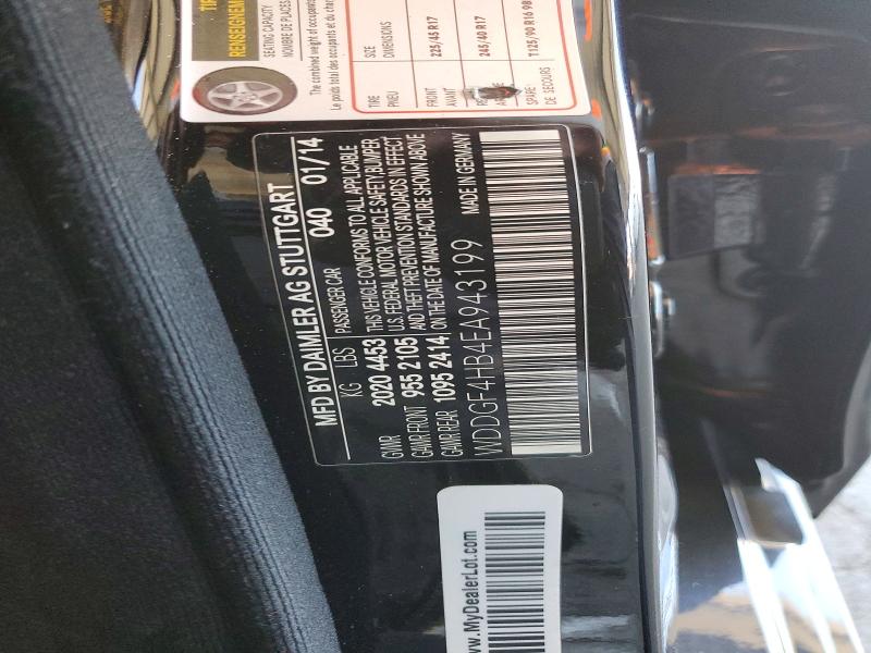 Aukcja sprzedaży 2014 Mercedes-benz C, vin: WDDGF4HB4EA943199, numer aukcji: 61585846