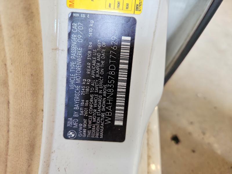 63193166 :رقم المزاد ، WBAHN83578DT77629 vin ، 2008 Bmw 750 مزاد بيع