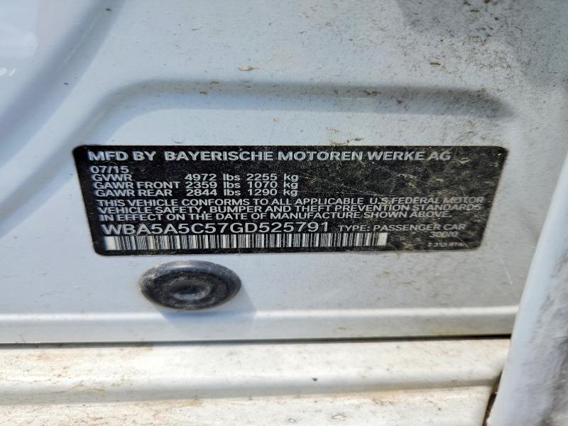 61756076 :رقم المزاد ، WBA5A5C57GD525791 vin ، 2016 Bmw 528 مزاد بيع