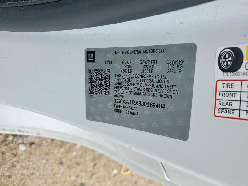 Продажа на аукционе авто 2018 Cadillac Ats, vin: 1G6AA1RX8J0169484, номер лота: 85770845