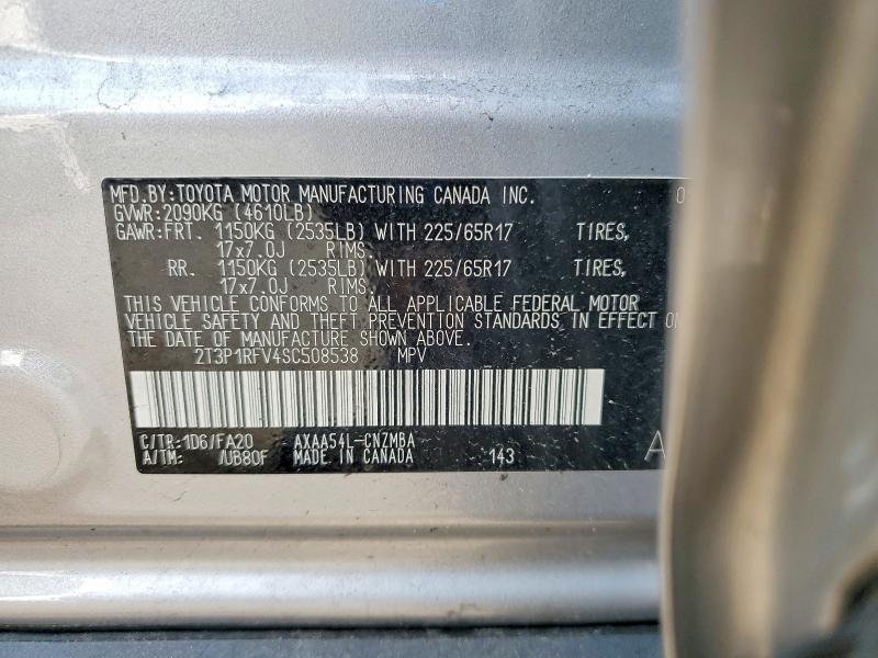Продаж на аукціоні авто 2025 Toyota Rav4, vin: 2T3P1RFV4SC508538, номер лоту: 61850666