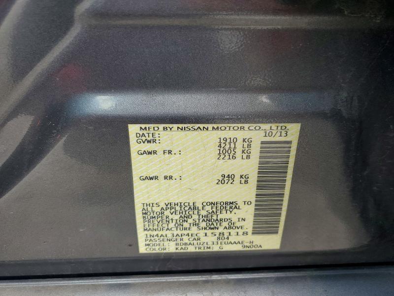 2014 Nissan Altima მანქანა იყიდება აუქციონზე, vin: 1N4AL3AP4EC158118, აუქციონის ნომერი: 85635395